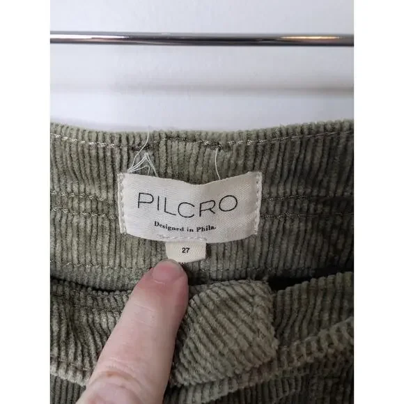 PILCRO The Wanderer Relaxed-Leg Corduroy Pants Women's Size 27 Sahara - Picture 7 of 12